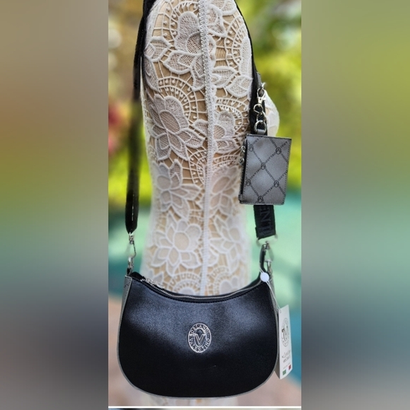 Valentino Orlandi Black Crossbody Shoulder Bag! New! Stunning! - Picture 2 of 13